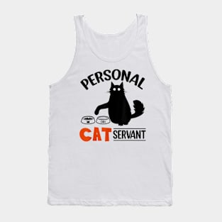 Black Cat Personal Cat Servant Tank Top